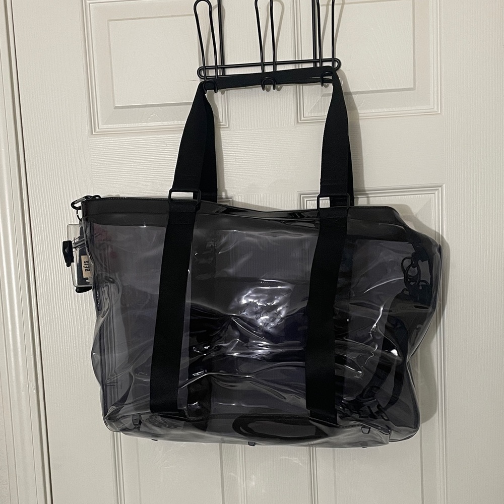BEIS Clear/Black Hat Tote - Picture 3 of 8
